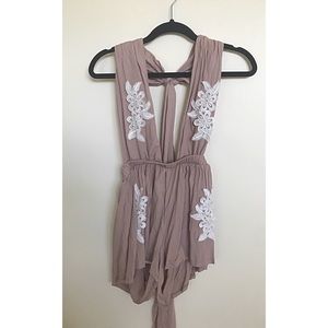 Halter back playsuit